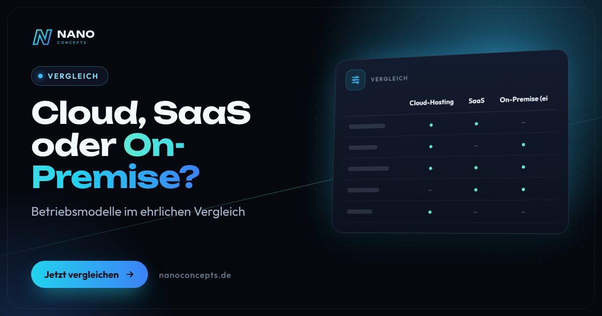 Beitragsbild: Cloud, SaaS oder On-Premise – wo sollte Ihre Software laufen?