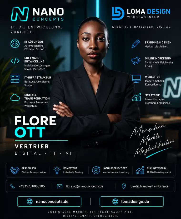 Flore Ott – Visitenkarte