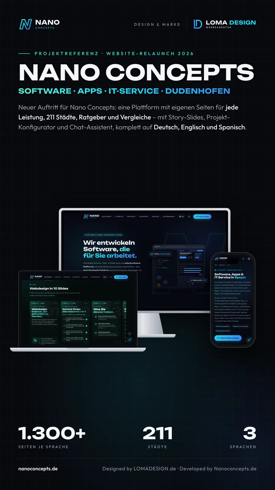 Nano Concepts – Story 9:16 · Website relaunch